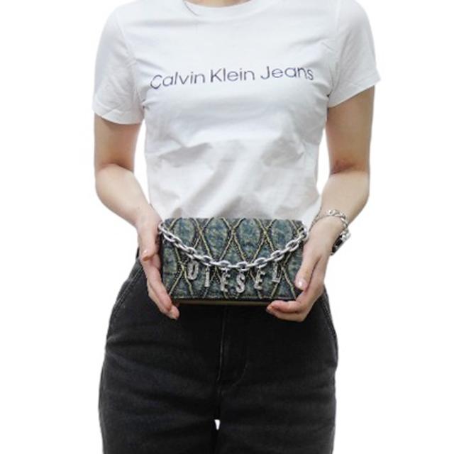 【DS25SS725】DIESEL 財布 X10281 P5570 CHARM-D WALLET STRAP DIESEL ディーゼル レディース財布（小銭入れ付き） X10281