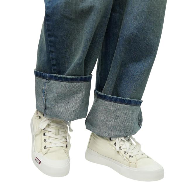 【DS25SS741】 DIESEL スニーカー Y03611 P8112 S-ATHOS NMD W Women's S-Athos-High-top denim sneakers with pocket detail