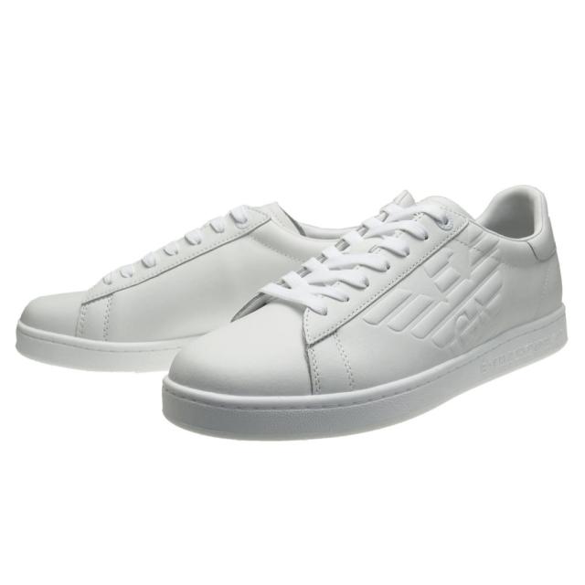 【27％OFF！】EMPORIO ARMANI エンポリオアルマーニ EA7 メンズローカットスニーカー X8X001 XCC51 ホワイト 定番人気商品の通販は 15,184円