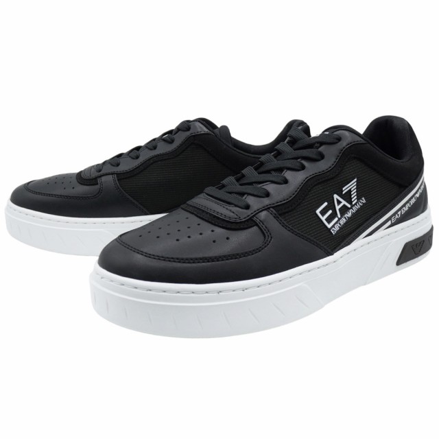 【27％OFF！】EMPORIO ARMANI エンポリオアルマーニ EA7 メンズローカットスニーカー X8X173 XK374 ブラック 定番人気商品の通販は