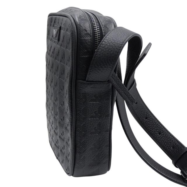 セールSS EMPORIO ARMANI エンポリオアルマーニ バッグ メンズ ショルダーバッグ EM001737 AF14774 総柄 ブランド ロゴ エンボス 刻印 ブラック セールSS EMPORIO ARMANI エンポリオアルマーニ バッグ メンズ
