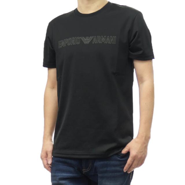 セールSS EMPORIO ARMANI UNDERWEAR エンポリオアルマーニ アンダーウェア Tシャツ メンズ 半袖 クルーネック EM000377 AF10791 ブラック