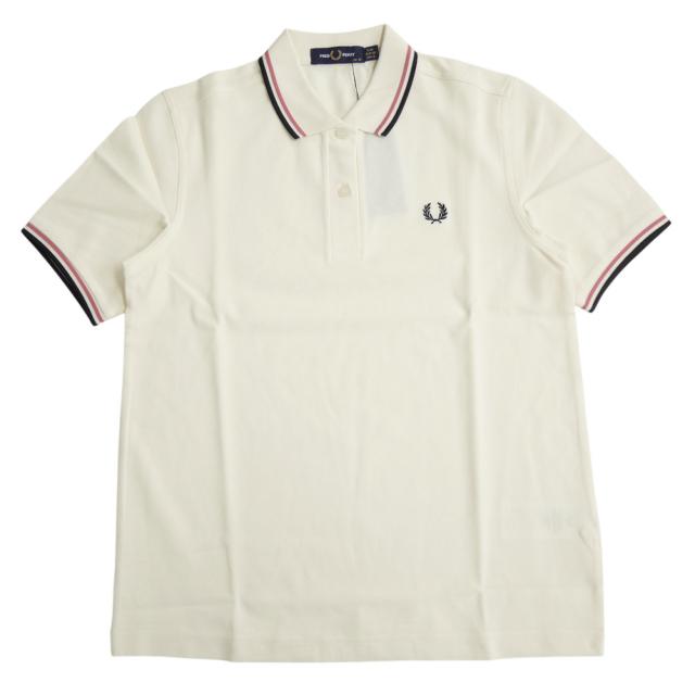 FRED PERRY フレッドペリー ポロシャツ 半袖 レディース G3600 / TWIN TIPPED FRED PERRY SHIRT ホワイト