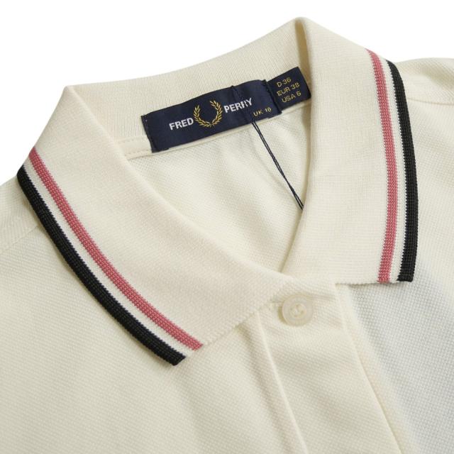 FRED PERRY フレッドペリー ポロシャツ 半袖 レディース G3600 / TWIN TIPPED FRED PERRY SHIRT ホワイト