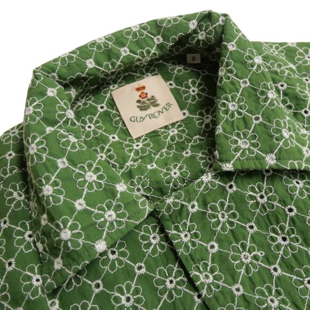 セールSS GUY ROVER ギローバー カジュアルシャツ メンズ コットン 綿
