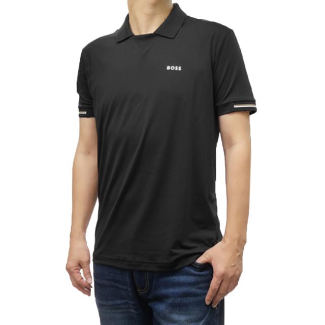 セールSS HUGO BOSS ヒューゴボス ポロシャツ 半袖 メンズ メッシュ 50538115 10270353 / palle Mesh ブラック