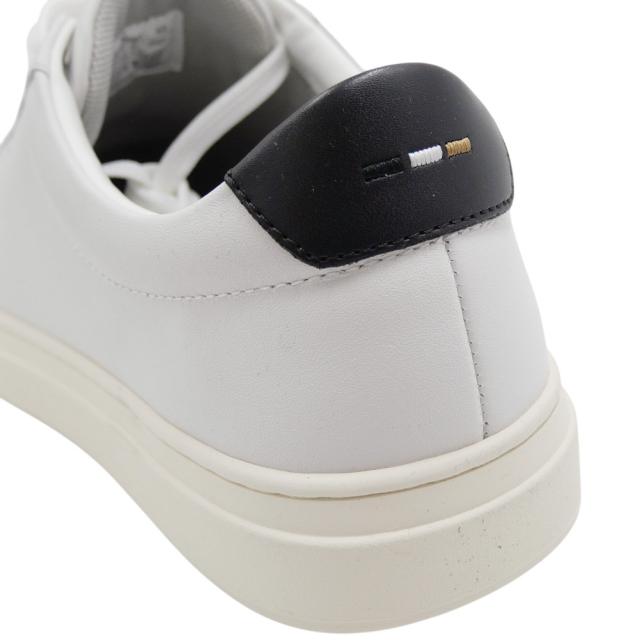 旧モデルセール！ HUGO BOSS ヒューゴボス メンズ スニーカー 靴 シューズ ローカット レザー 50536480 10214620 Kieran Tenn bu ホワイト