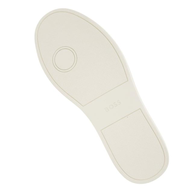 旧モデルセール！ HUGO BOSS ヒューゴボス メンズ スニーカー 靴 シューズ ローカット レザー 50536480 10214620 Kieran Tenn bu ホワイト