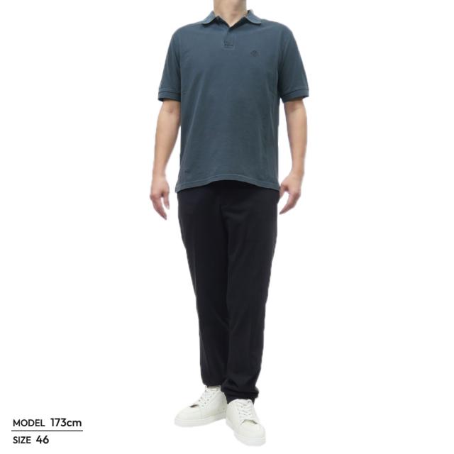 セールSS HERNO ヘルノ ポロシャツ 半袖 メンズ 鹿の子 コットン 綿100