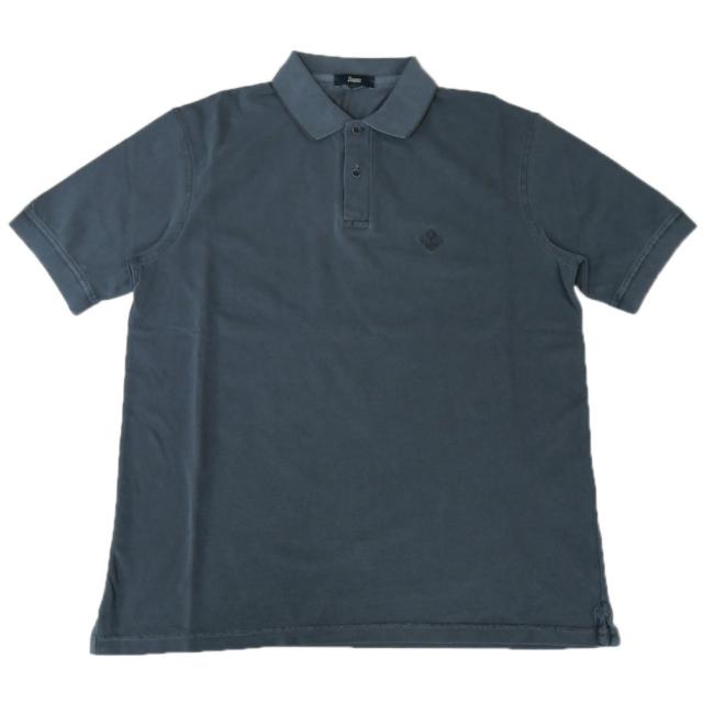 新品 ヘルノ HERNO コットン 鹿の子 半袖 ポロシャツ サックスブルー 新品 ヘルノ HERNO コットン 鹿の子 半袖 ポロシャツ サックスブルー