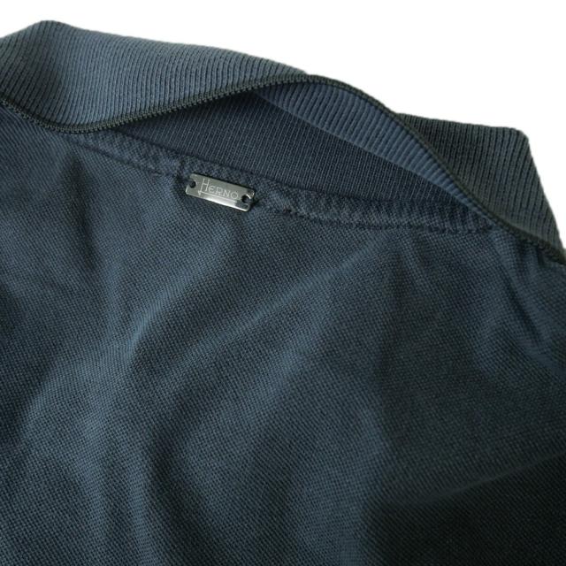 セールSS HERNO ヘルノ ポロシャツ 半袖 メンズ 鹿の子 コットン 綿100