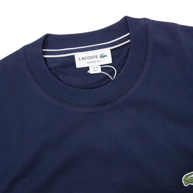 セールSS LACOSTE ラコステ Tシャツ メンズ 半袖 クルーネック コットン 綿100％ TH9769 ネイビー セールSS LACOSTE ラコステ Tシャツ メンズ 半袖 クルーネック