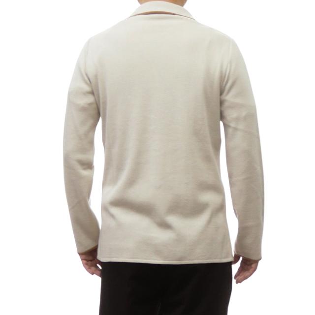 旧モデルセール！ LARDINI ラルディーニ ジャケット メンズ コットン 綿100％ ニット ESLMML400 ES64012 ブランド カジュアル キレイめ 上品 グレージュ_3