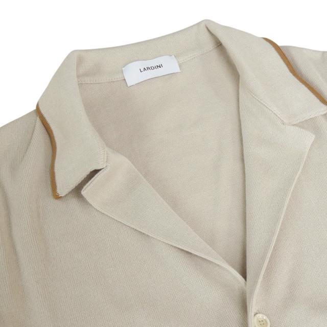 旧モデルセール！ LARDINI ラルディーニ ジャケット メンズ コットン 綿100％ ニット ESLMML400 ES64012 ブランド カジュアル キレイめ 上品 グレージュ_5
