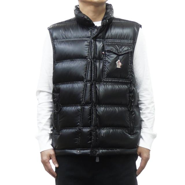MONCLER モンクレール ダウンベスト メンズ 1A00021 597X6 NANTU GILET ブランド ロゴ 上品 カジュアル きれいめ 通勤 防寒 ブラック