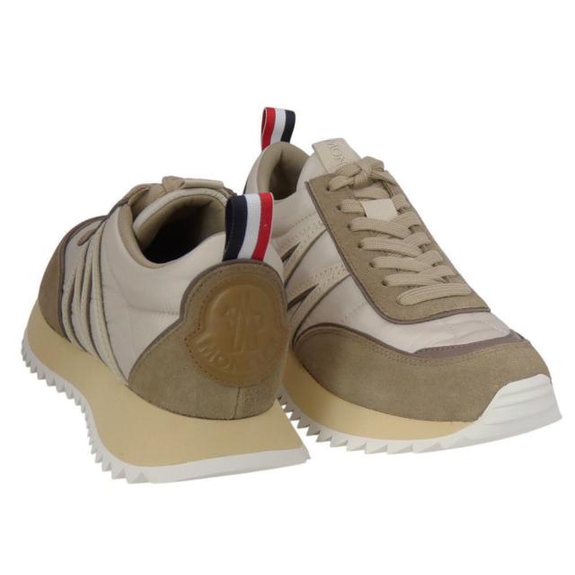 旧モデルセール！ MONCLER モンクレール メンズ スニーカー 靴 シューズ ローカット 4M00210 M4156 / PACEY ベージュ×ライトブラウン_1