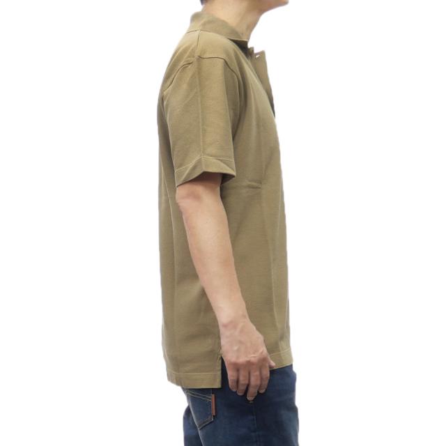 旧モデルセール！ MAISON KITSUNE メゾンキツネ ポロシャツ 半袖 メンズ 鹿の子 コットン 綿100％ MM00210 KJ7010 BOLD FOX HEAD PATCH COMFORT POLO 無地 ワンポイント ブランド ロゴ カジュアル スポーティ 大きいサイズ ブラウン_2