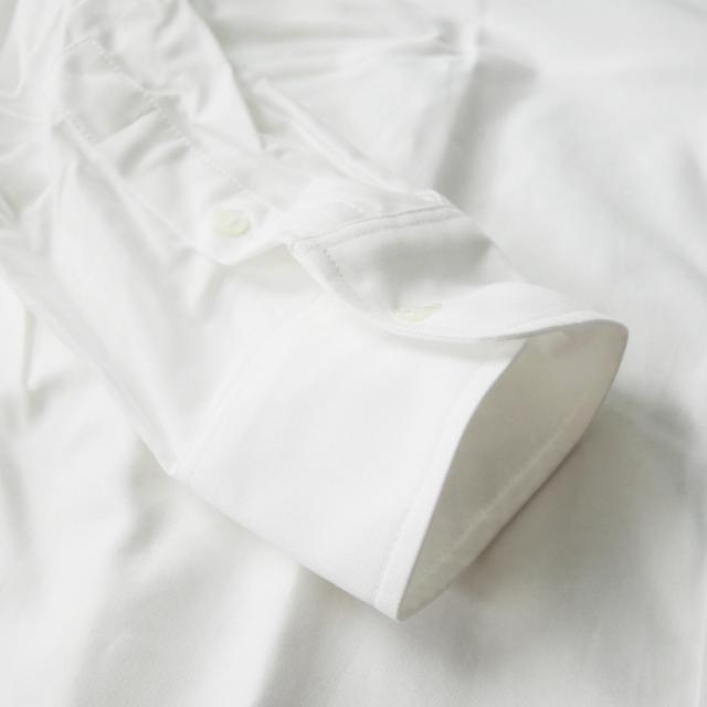 旧モデルセール！ MAISON KITSUNE メゾンキツネ ドレスシャツ メンズ コットン 綿100％ 長袖 MM00408 WC5012 FOX HEAD EMBROIDERY CASUAL SHIRT 無地 ワンポイント ブランド ロゴ 刺繍 カジュアル きれいめ シャツ 上品 ビジネス ホワイト_7