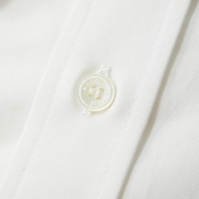 旧モデルセール！ MAISON KITSUNE メゾンキツネ ドレスシャツ メンズ コットン 綿100％ 長袖 MM00408 WC5012 FOX HEAD EMBROIDERY CASUAL SHIRT 無地 ワンポイント ブランド ロゴ 刺繍 カジュアル きれいめ シャツ 上品 ビジネス ホワイト_8