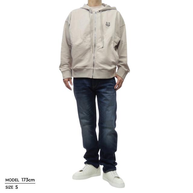 セールSS MAISON KITSUNE メゾンキツネ パーカー メンズ 長袖 ジップ