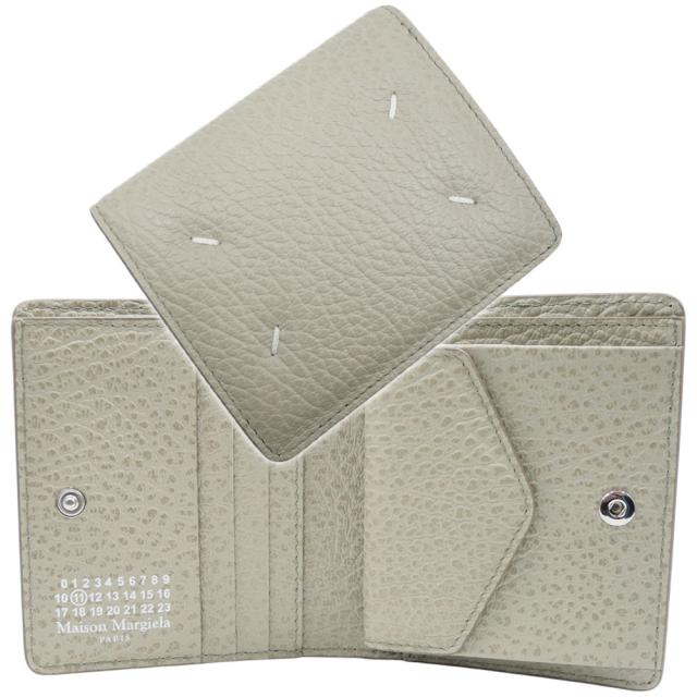 Maison Margiela 二つ折り財布 グレー 新作 ファッション メゾンマルジェラ 二つ折り財布 グレー