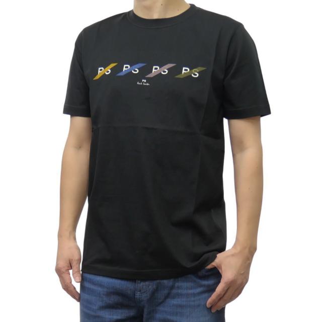 セールSS PS PAUL SMITH ポールスミス Tシャツ メンズ 半袖 クルーネック コットン 綿100％ M2R 011R PP5082 ブランド ロゴ カジュアル きれいめ 大きいサイズ ブラック