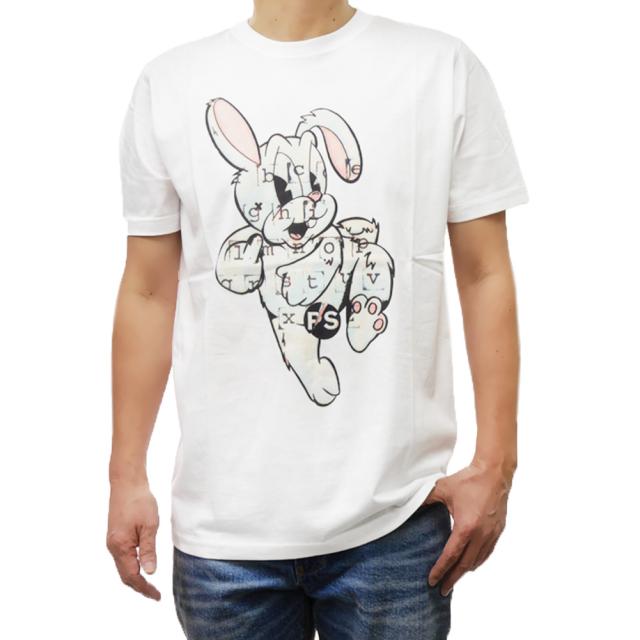 セールSS PS PAUL SMITH ポールスミス Tシャツ メンズ 半袖 クルーネック コットン 綿100％ M2R 011R PP5132 ブランド ロゴ カジュアル スポーティ アクセント 大きいサイズ ホワイト