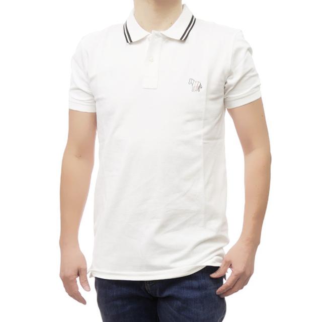 セールSS PAUL SMITH ポールスミス ポロシャツ 半袖 メンズ 鹿の子 M2R 151LE P21511 ホワイト