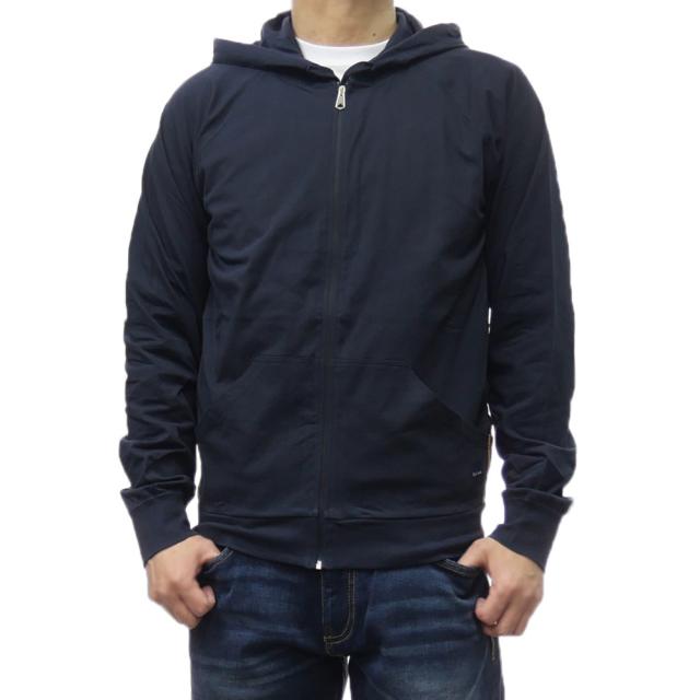 セールSS PAUL SMITH ポールスミス パーカー メンズ ジップアップ コットン 綿100％ M1A 500M AU279B ダークネイビー 定番人気商品