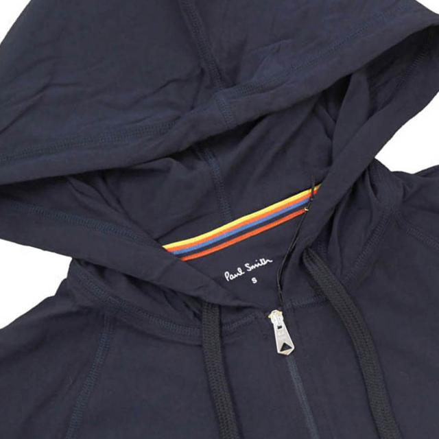 旧モデルセール！ PAUL SMITH ポールスミス パーカー メンズ ジップアップ コットン 綿100％ M1A 500M AU279B ダークネイビー 定番人気商品_5