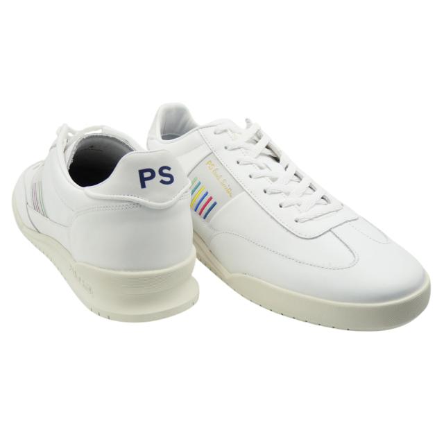 旧モデルセール！ PS PAUL SMITH ポールスミス メンズ スニーカー 靴 シューズ ローカット M2S DVR35 MMOLV DOVER 本革 レザー ブランド ロゴ カジュアル スポーティ ジム トレーニング きれいめ ホワイト 定番 人気商品