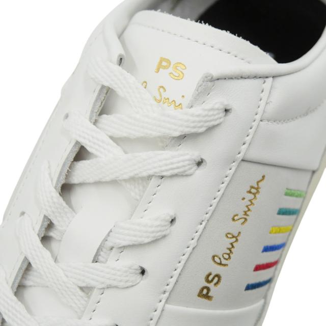 旧モデルセール！ PS PAUL SMITH ポールスミス メンズ スニーカー 靴 シューズ ローカット M2S DVR35 MMOLV DOVER 本革 レザー ブランド ロゴ カジュアル スポーティ ジム トレーニング きれいめ ホワイト 定番 人気商品
