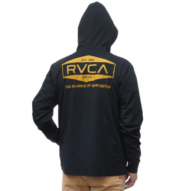 セールSS RVCA ルーカ パーカー メンズ ジップアップ BF041875 / ILL RVCA HEX BOX SFHD ブラック