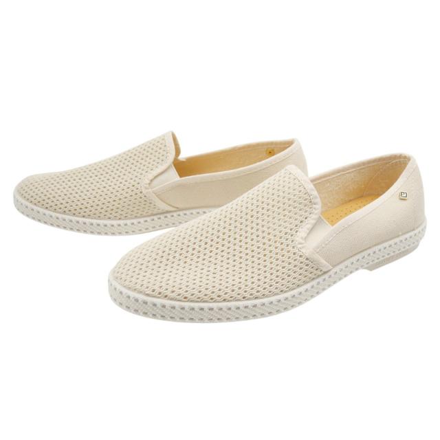 セールSS RIVIERAS リビエラ スリッポン メンズ 2002 / CLASSIC TOILE＆FILET ベージュ