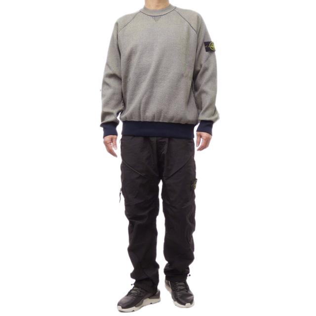 旧モデルセール！ STONE ISLAND ストーンアイランド セーター メンズ コットン 綿100％ ニットセーター 5100037 ネイビーブルー