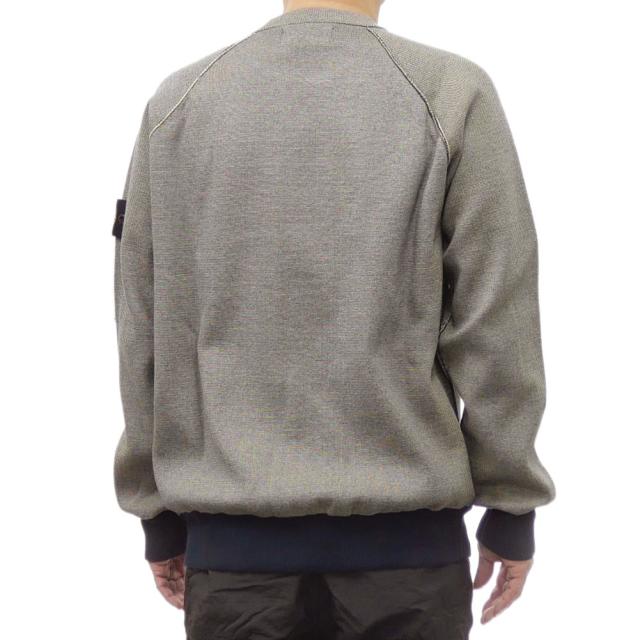 旧モデルセール！ STONE ISLAND ストーンアイランド セーター メンズ コットン 綿100％ ニットセーター 5100037 ネイビーブルー
