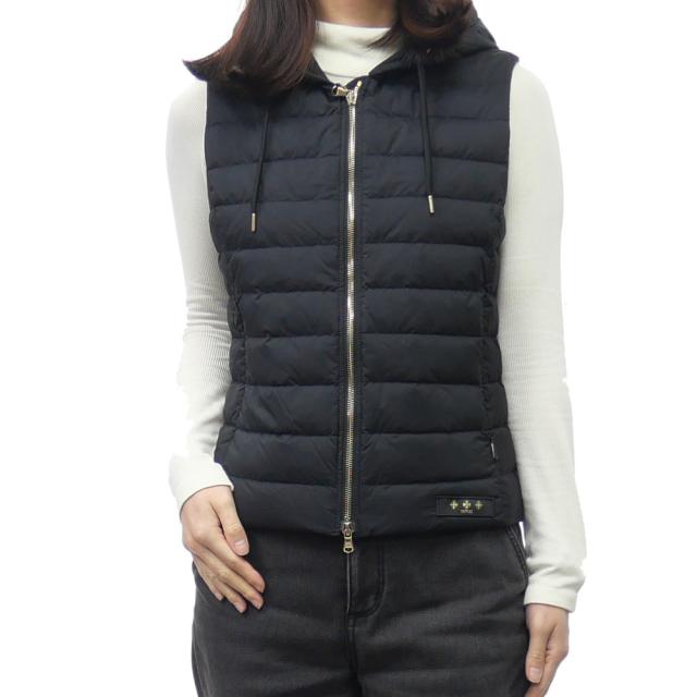 TATRAS ブラック ダウンベスト TATRAS 黒 ダウンベスト フード付き