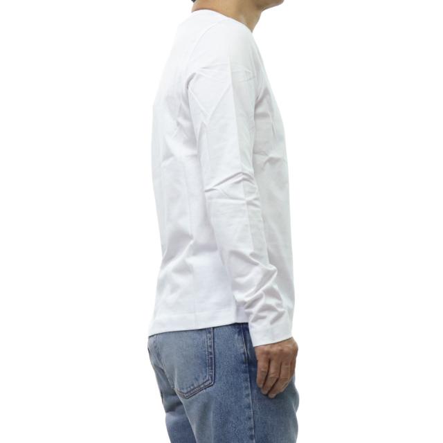 AMI PARIS アミパリス Tシャツ メンズ クルーネックロングTシャツ ロンT 長袖 トップス 綿100％ BFUTS235.724 ホワイト 2026春夏新作_2