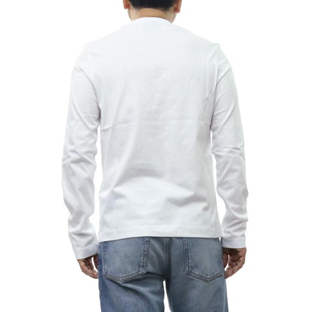 AMI PARIS アミパリス Tシャツ メンズ クルーネックロングTシャツ ロンT 長袖 トップス 綿100％ BFUTS235.724 ホワイト 2026春夏新作_3