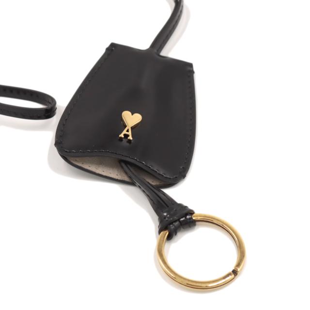 AMI PARIS アミパリス レザー キーリング メンズ レディース ユニセックス キーホルダー USL718.AL0139 ブラック 2026春夏新作_2