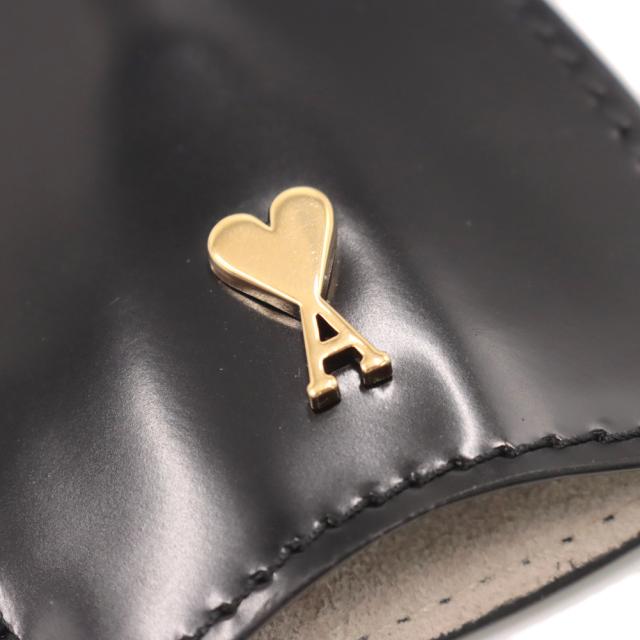 AMI PARIS アミパリス レザー キーリング メンズ レディース ユニセックス キーホルダー USL718.AL0139 ブラック 2026春夏新作_3