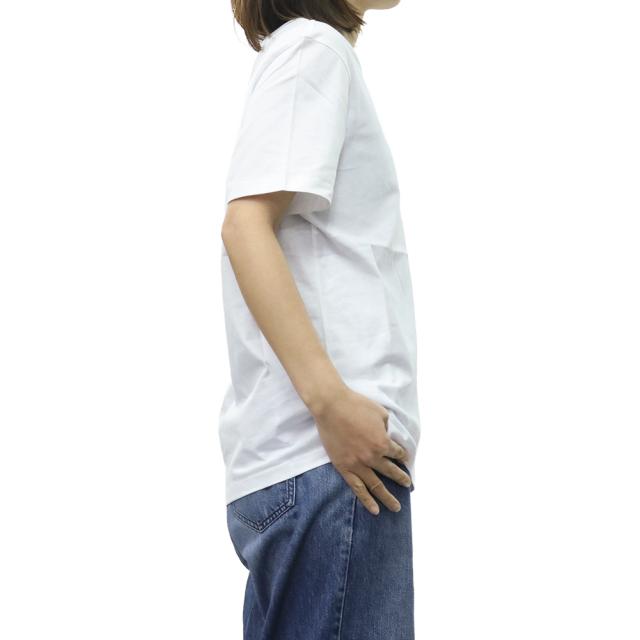 AMI PARIS アミパリス Tシャツ レディース トップス クルーネックTシャツ 半袖 綿100％ BFUTS035.724 ホワイト 定番人気商品_2