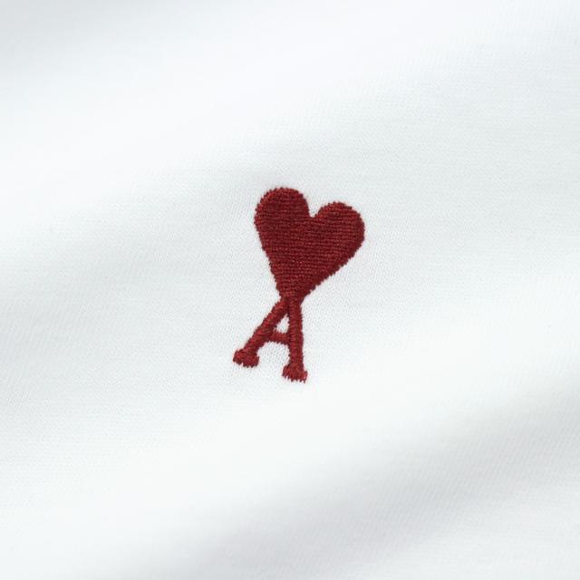 AMI PARIS アミパリス Tシャツ レディース トップス クルーネックTシャツ 半袖 綿100％ BFUTS035.724 ホワイト 定番人気商品_6