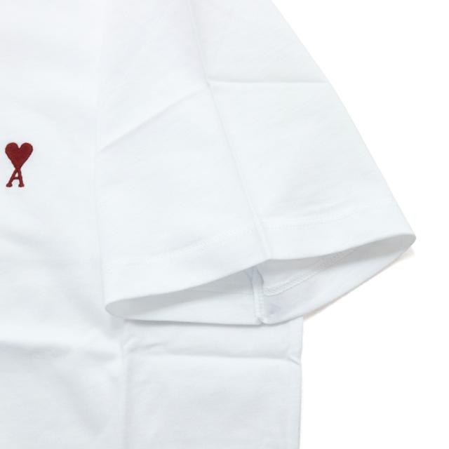 AMI PARIS アミパリス Tシャツ レディース トップス クルーネックTシャツ 半袖 綿100％ BFUTS035.724 ホワイト 定番人気商品_7