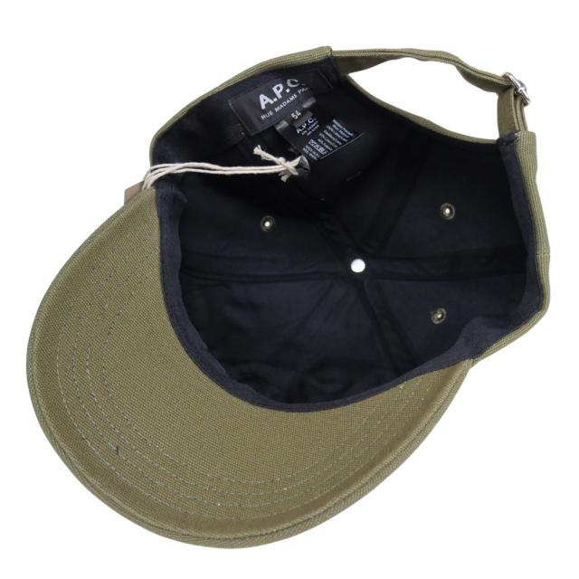 A.P.C. アーペーセー 帽子 メンズ レディース ユニセックス キャップ COGYX-M24069 カーキ 2026春夏新作_5