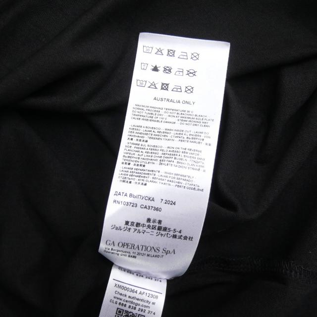 ARMANI EXCHANGE A/X アルマーニエクスチェンジ Tシャツ メンズ クルーネック ロングTシャツ ロンT 長袖 トップス 綿100％ XM000364 AF12308 ブラック 定番人気商品_9