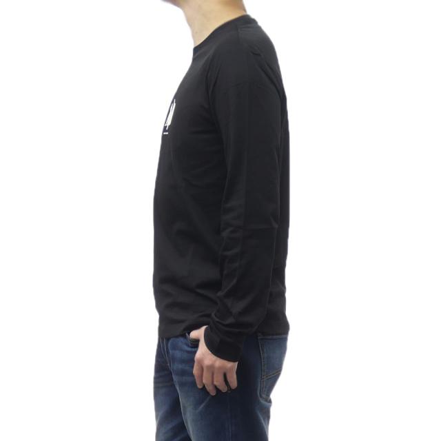 ARMANI EXCHANGE A/X アルマーニエクスチェンジ Tシャツ メンズ クルーネック ロングTシャツ ロンT 長袖 トップス 綿100％ XM000364 AF12308 ブラック 定番人気商品_2