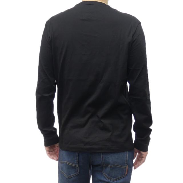 ARMANI EXCHANGE A/X アルマーニエクスチェンジ Tシャツ メンズ クルーネック ロングTシャツ ロンT 長袖 トップス 綿100％ XM000364 AF12308 ブラック 定番人気商品_3