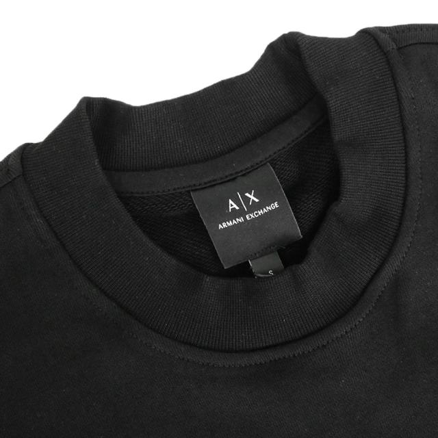 ARMANI EXCHANGE A/X アルマーニエクスチェンジ トレーナー メンズ 長袖 綿100％ XM001284 AF20934 ブラック 定番人気商品_5