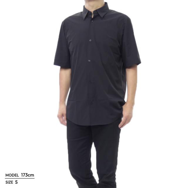 ARMANI EXCHANGE A/X アルマーニエクスチェンジ メンズ ドレスシャツ 半袖 XM001566 AF19193 ブラック 2026春夏新作_1